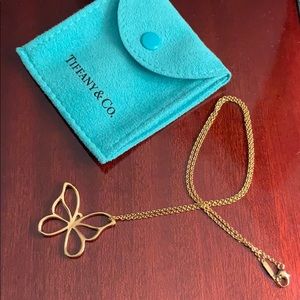 Tiffany & Co retired butterfly necklace